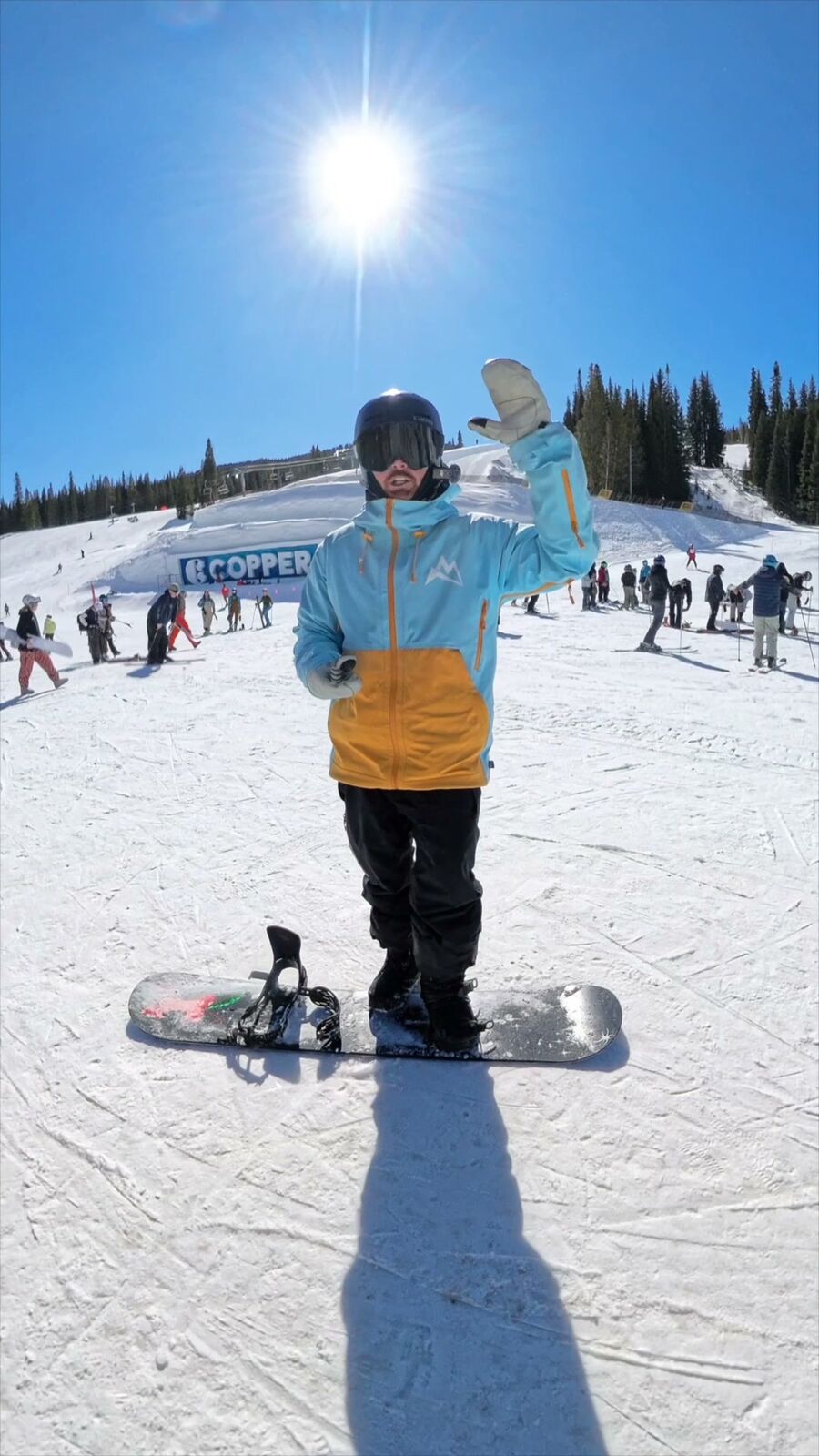 Tommie Bennett with campers at Mt. Hood